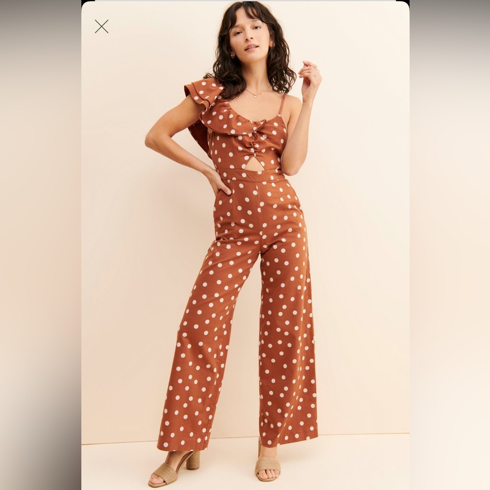 Anthropologie (Maeve) - Polka Dot Jumpsuit - like NEW